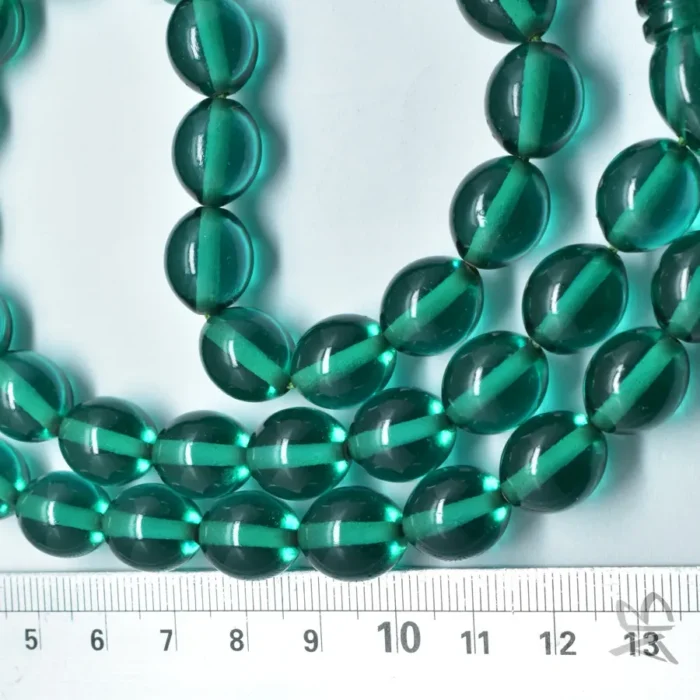 تسبیح سندلوس اصل بودار 43 دانه سبز تراش تخم کفتری خوشدست کد 1311 - Image 4