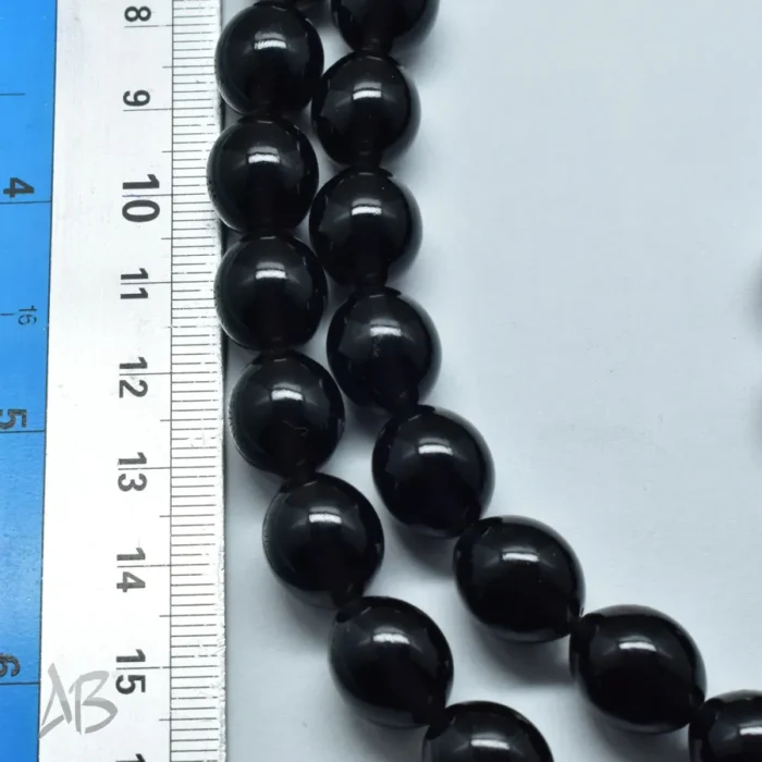 تسبیح سندلوس اصل بودار 43 دانه مشکی تراش تخم کفتری خوشدست کد 1312 - Image 6