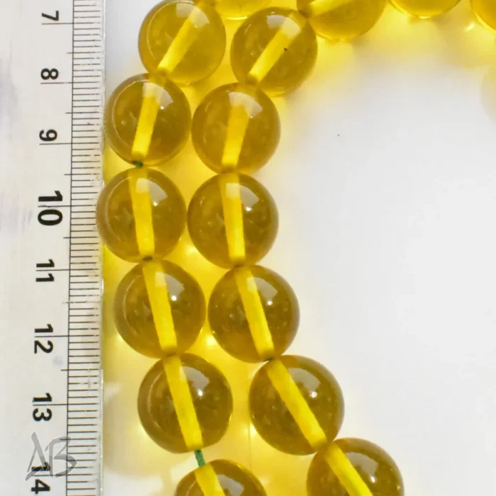 تسبیح سندلوس بودار 35 دانه اصل کد 1316 گرد زرد خوشرنگ آقابزرگ - Image 4