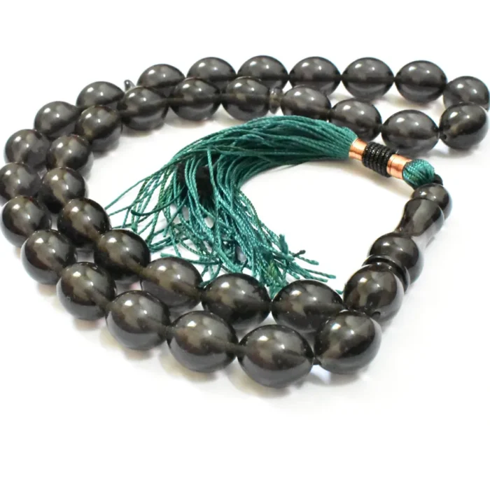 تسبیح سندلوس 33 دانه اصل بودار کد 1317 تخم‌مرغی خوشرنگ سایز 13 در 16 آقابزرگ - Image 6