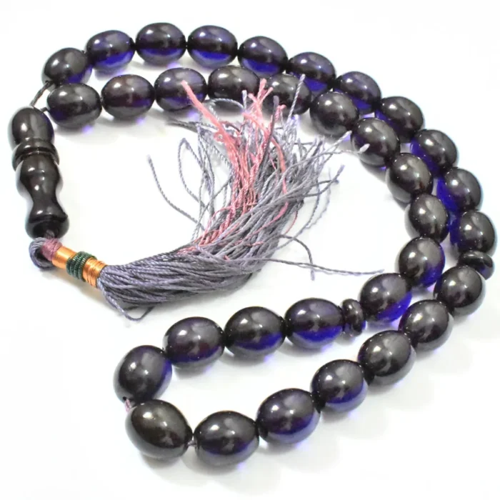 تسبیح سندلوس 33 دانه اصل بودار کد 1319 تخم‌مرغی خوشرنگ سایز 9 در 17 آقابزرگ - Image 10