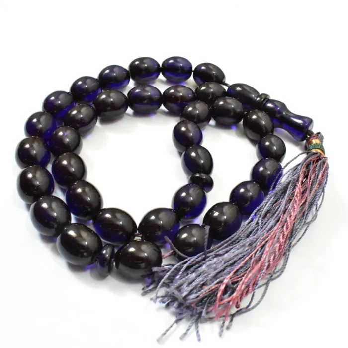 تسبیح سندلوس 33 دانه اصل بودار کد 1319 تخم‌مرغی خوشرنگ سایز 9 در 17 آقابزرگ - Image 4