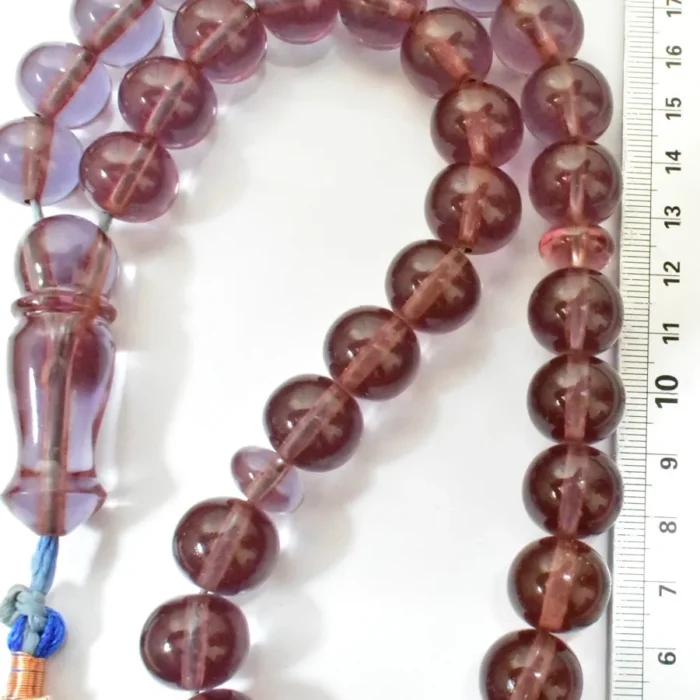 تسبیح سندلوس 33 دانه بودار کد 1320 تراش گرد سایز 15 آقابزرگ - Image 8