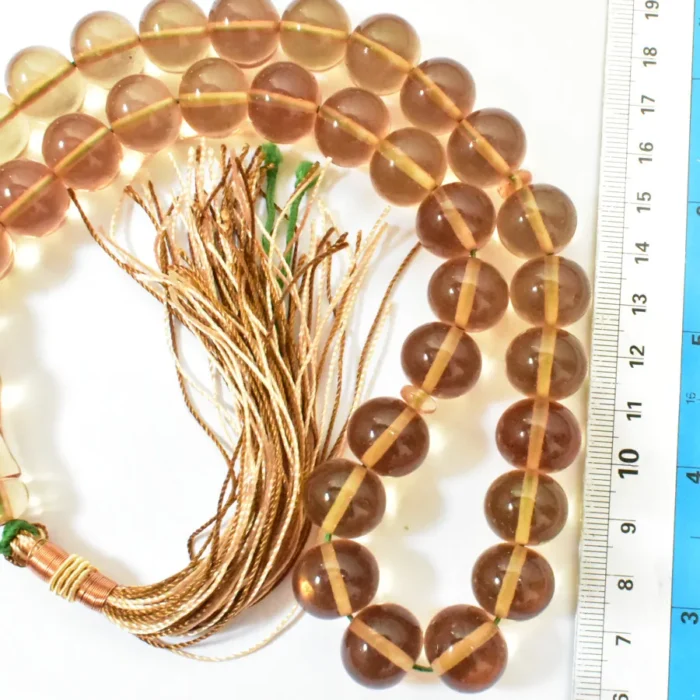 تسبیح سندلوس 33 دانه بودار کد 1321 گرد خوش تراش سایز 15 آقابزرگ - Image 4