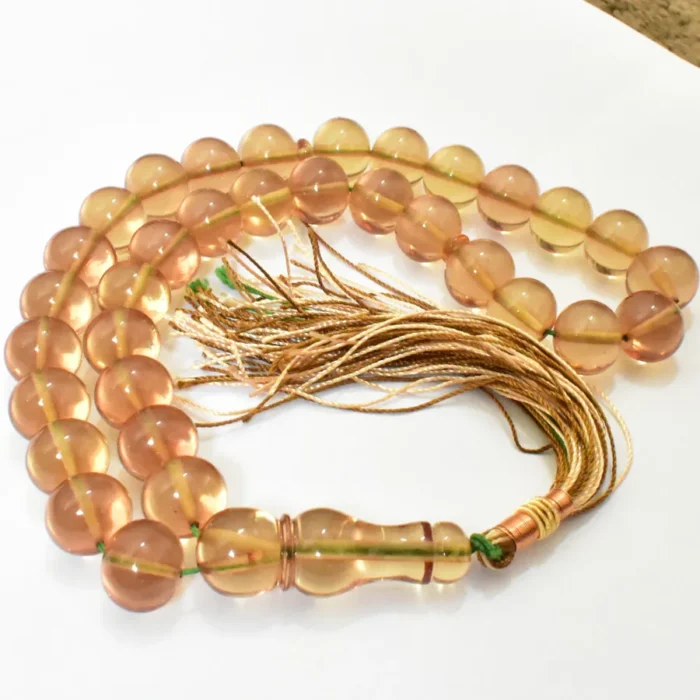 تسبیح سندلوس 33 دانه بودار کد 1321 گرد خوش تراش سایز 15 آقابزرگ - Image 5