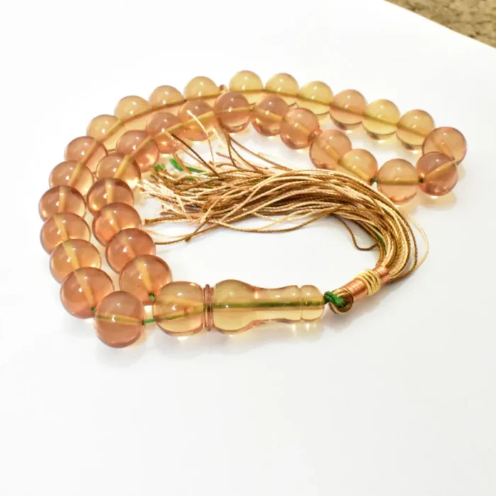 تسبیح سندلوس 33 دانه بودار کد 1321 گرد خوش تراش سایز 15 آقابزرگ - Image 6