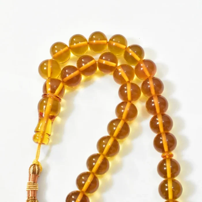 تسبیح سندلوس 33 دانه اصل بودار کد 1323 تراش شلغمی سایز 15 - Image 4