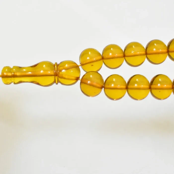 تسبیح سندلوس 33 دانه اصل بودار کد 1323 تراش شلغمی سایز 15 - Image 5