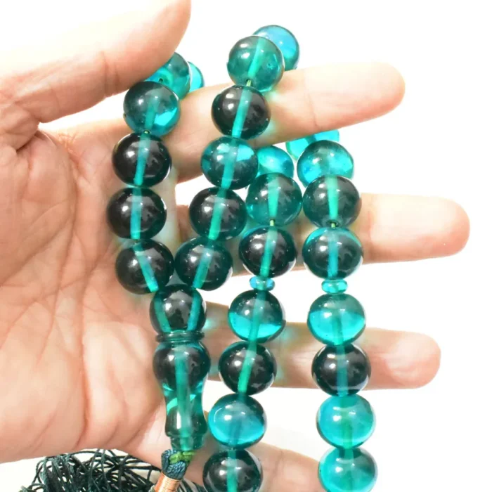 تسبیح سندلوس 33 دانه اصل بودار کد 1324 تراش شلغمی زیبا سایز 15 - Image 4