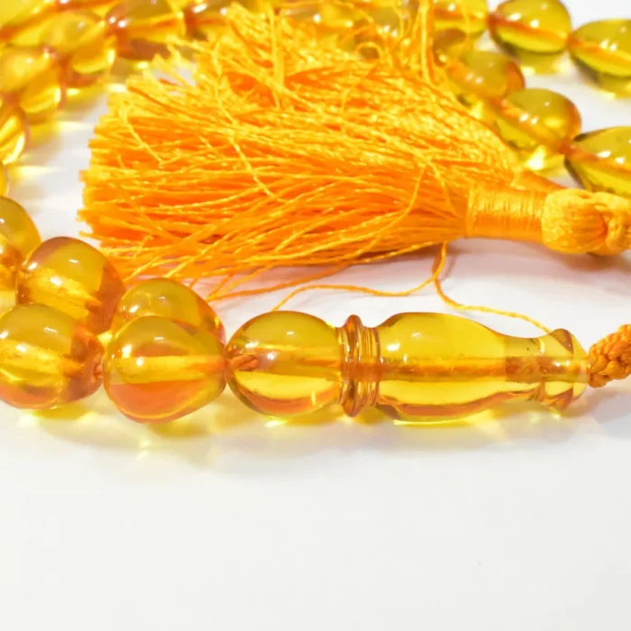 تسبیح سندلوس 33 دانه اصل بودار کد 1325 تراش اشکی دو منگوله سایز 13 - Image 6