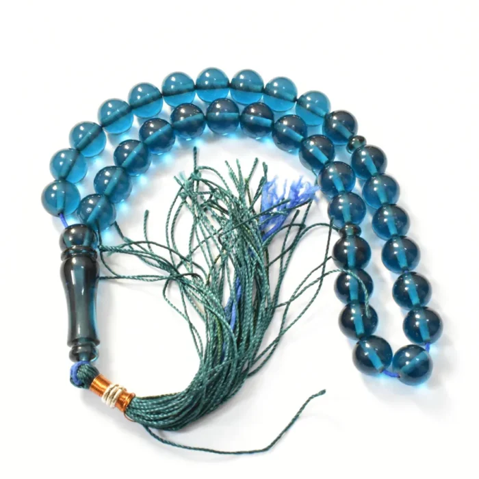 تسبیح سندلوس 33 دانه بودار تراش گرد کد 1327 سایز 12 ظریف و کوتاه آقابزرگ - Image 2