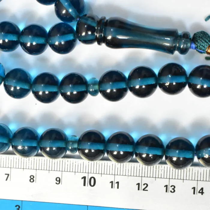 تسبیح سندلوس 33 دانه بودار تراش گرد کد 1327 سایز 12 ظریف و کوتاه آقابزرگ - Image 3