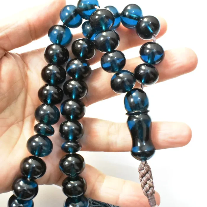 تسبیح سندلوس 33 دانه اصل بودار کد 1329 تراش شلغمی سایز 15 آقابزرگ - Image 3