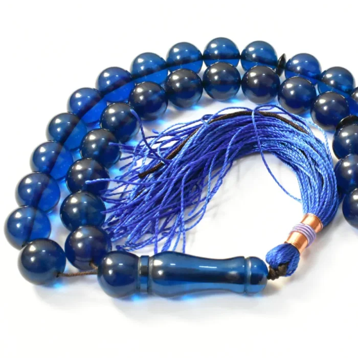 تسبیح سندلوس 33 دانه بودار تراش گرد بسیار خوشرنگ سایز 14 کد 1330 آقابزرگ - Image 2