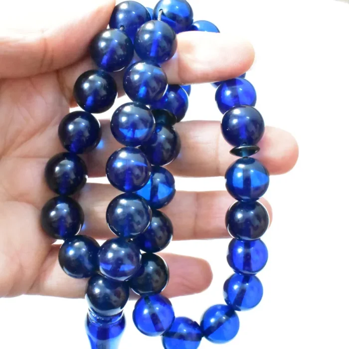 تسبیح سندلوس 33 دانه بودار تراش گرد بسیار خوشرنگ سایز 14 کد 1330 آقابزرگ - Image 4