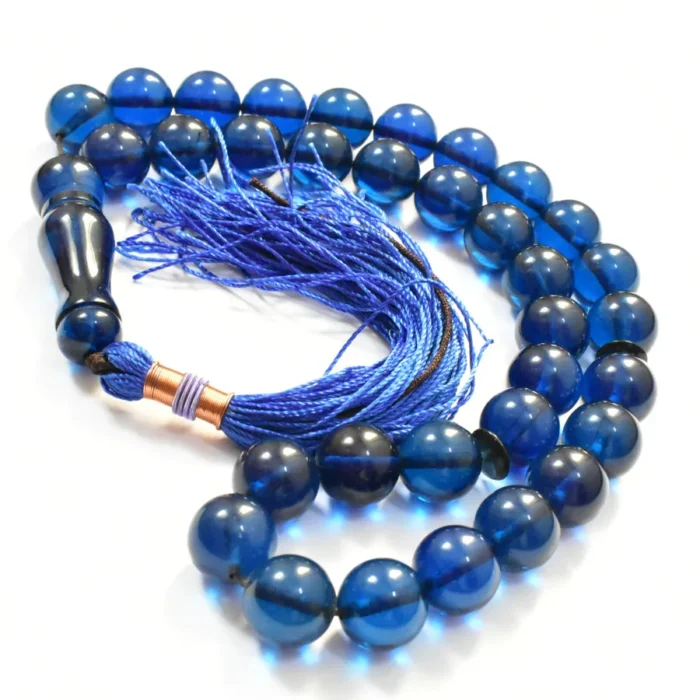 تسبیح سندلوس 33 دانه بودار تراش گرد بسیار خوشرنگ سایز 14 کد 1330 آقابزرگ - Image 7