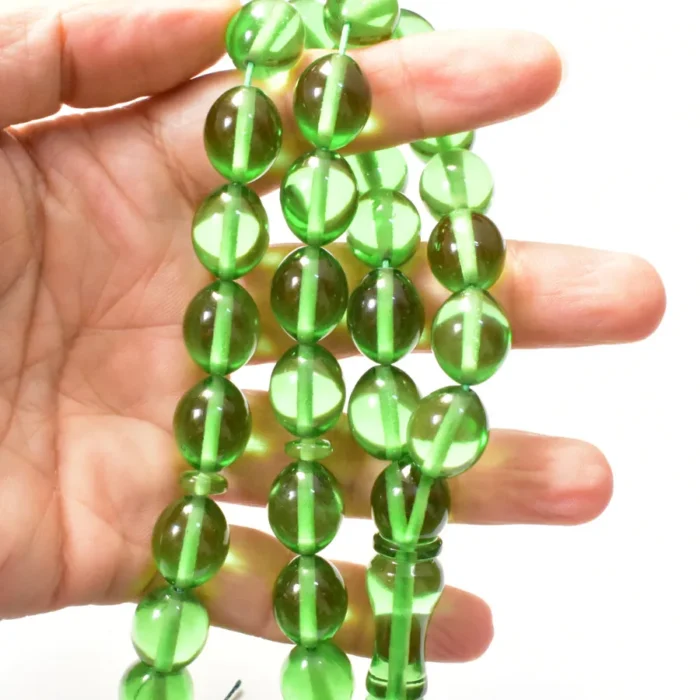 تسبیح سندلوس 33 دانه اصل بودار کد 1331 سایز 16 تخم‌کفتری خوشرنگ آقابزرگ - Image 4