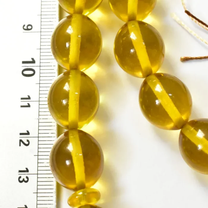 تسبیح سندلوس 33 دانه اصل بودار کد 1332 شماره 15 تخم‌کفتری خوشرنگ آقابزرگ - Image 3