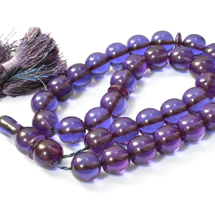 تسبیح سندلوس 33 دانه بودار تراش گرد زیبا سایز 16 کد 1334 آقابزرگ - Image 6