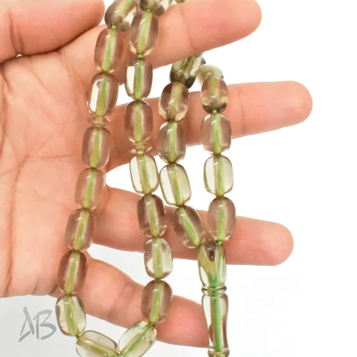 تسبیح سندلوس بودار 33 دانه اصل کد 1336 استوانه‌ای لبه گرد سایز 10 در 14 آقابزرگ - Image 3