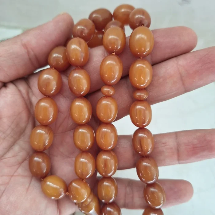 تسبیح سندلوس نسکافه ای 33 دانه اصل کد 1407 آقابزرگ - تصویر 6